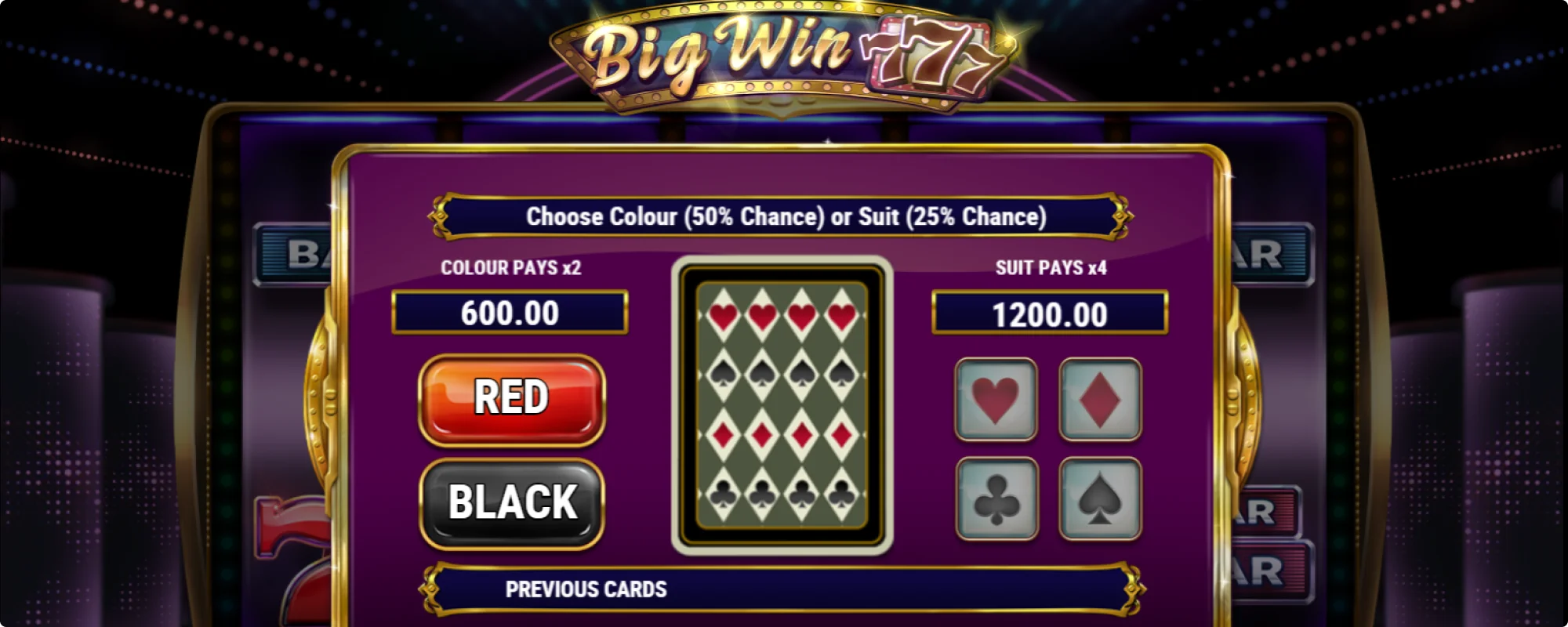 Participe do jogo online Big Win 777